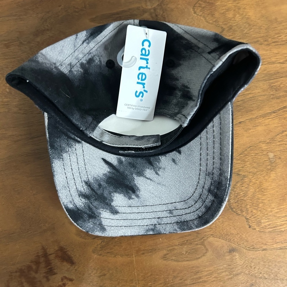Kids Carters Gray and Black Tie-Dye Cap - Picture 3 of 6